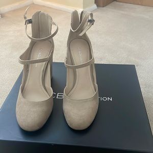 BCBG tan suede heels size 7.5. Never worn
